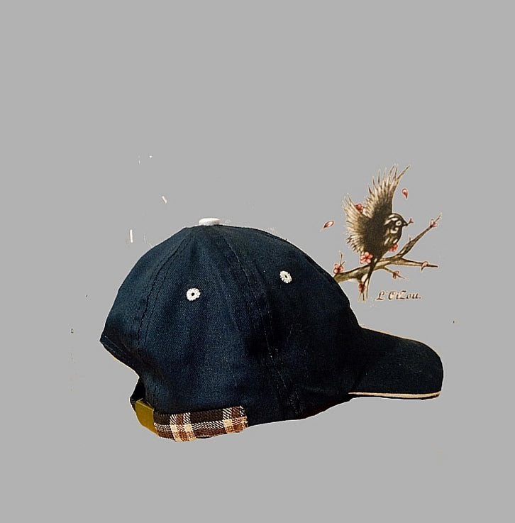Casquette L'Oizou, bleu marine et blanche taille unique collection L1