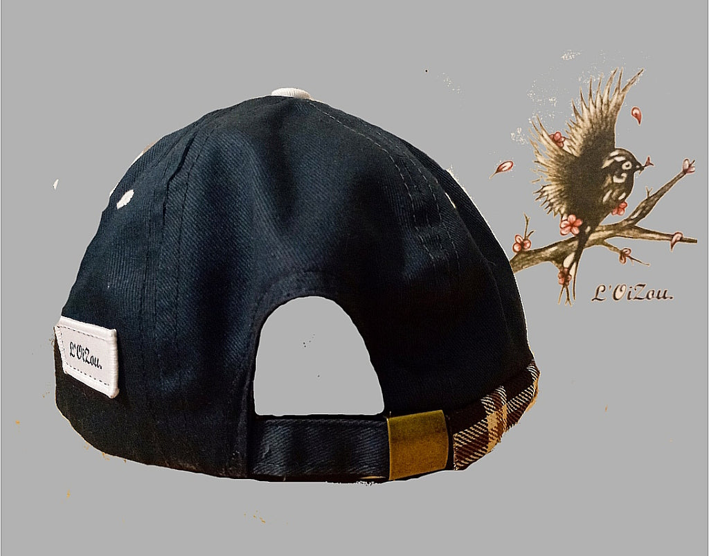 Casquette L'Oizou, bleu marine et blanche taille unique collection L1