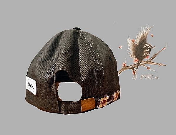 Casquette L'Oizou noir, taille unique. Collection L1.